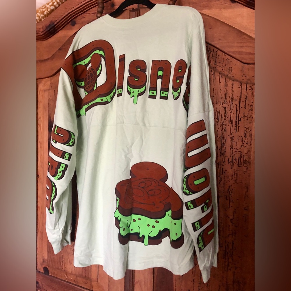 Disney Parks Spirit Jersey Mint Ice Cream Green Graphic NWT